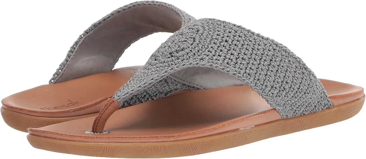 The Sak Shana Thong Sandal in Crochet, Slip On Entry