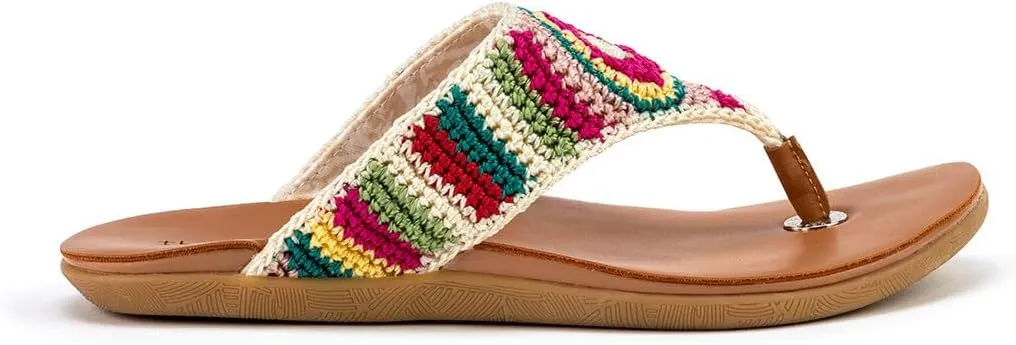 The Sak Shana Thong Sandal in Crochet, Slip On Entry