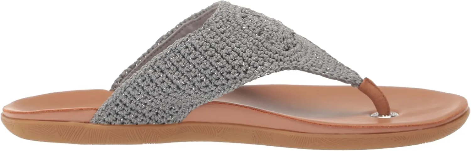 The Sak Shana Thong Sandal in Crochet, Slip On Entry
