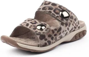 Therafit Eva Women's Leather Adjustable Strap Slip On Sandal - Special Edition - for Plantar Fasciitis/Foot Pain