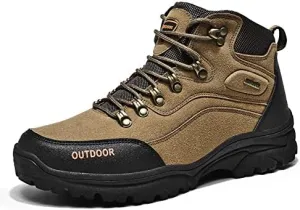 Thermal Products Autumn and Winter New Sports Shoes, Large Size Men's Shoes, Hiking Shoes, Outdoor Sports to Protect Your feet (Color : Khaki, Size : 10.5)