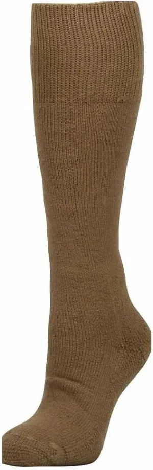 thorlos womens Mcb Max Cushion Over the Calf Military Combat Boot Sock