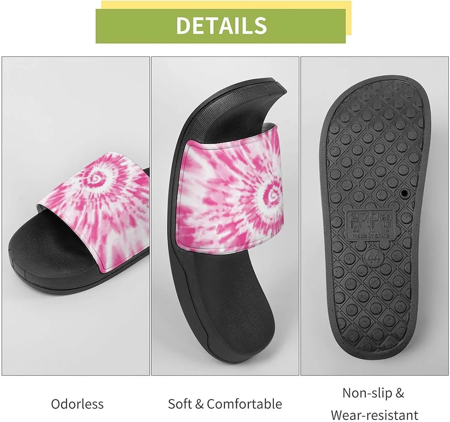 Tie Dye Colorful Slippers Man Womans Slides Shoes Sandals Slip On Flip Flops for Outdoor Beach Home Indoor