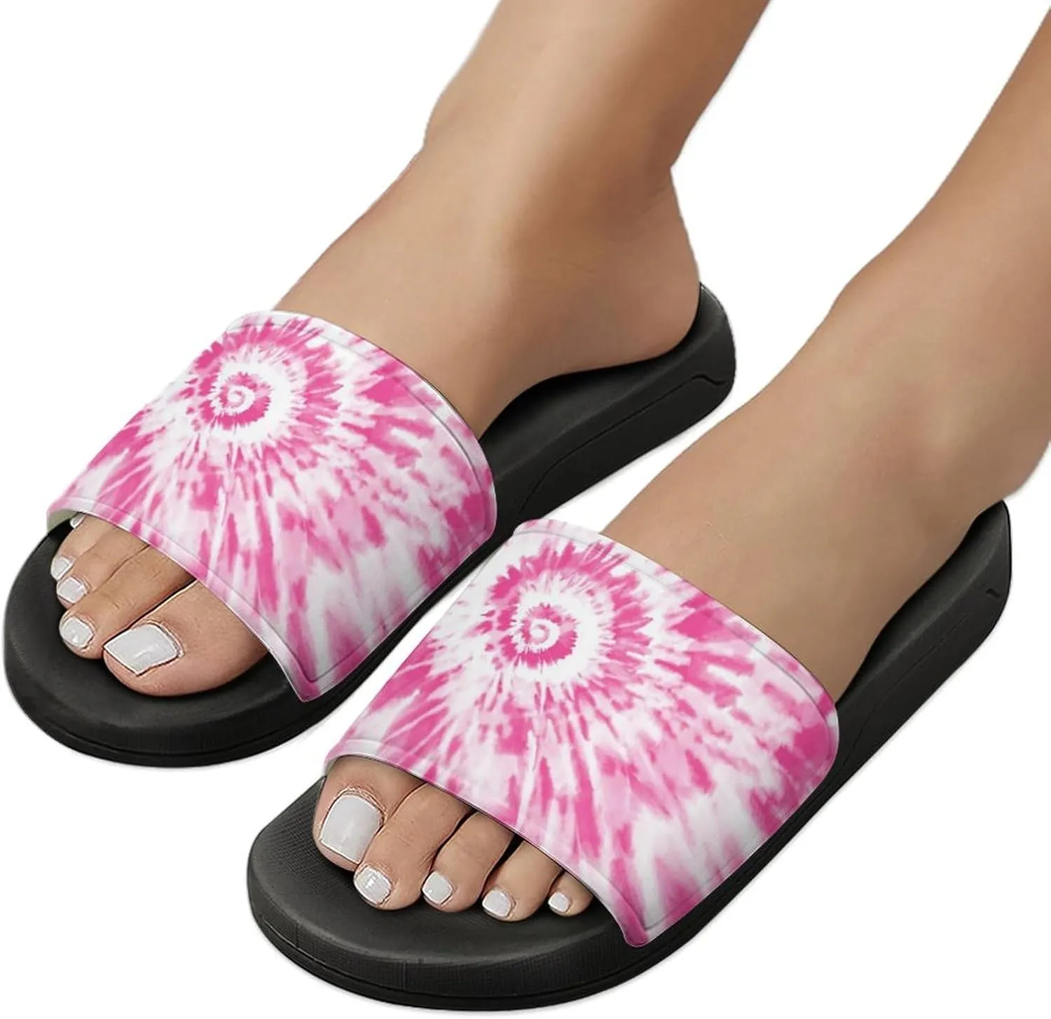 Tie Dye Colorful Slippers Man Womans Slides Shoes Sandals Slip On Flip Flops for Outdoor Beach Home Indoor
