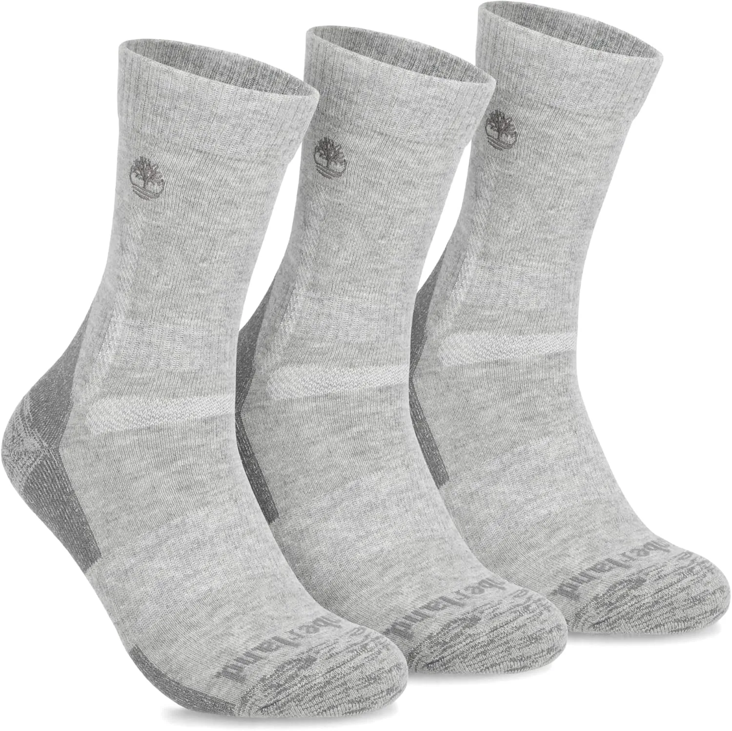 Timberland Men's Hiking, Wool, Winter, Cushioned Crew Socks with Arch Support (Size 7-12, Multiple Colors 3 Pairs)