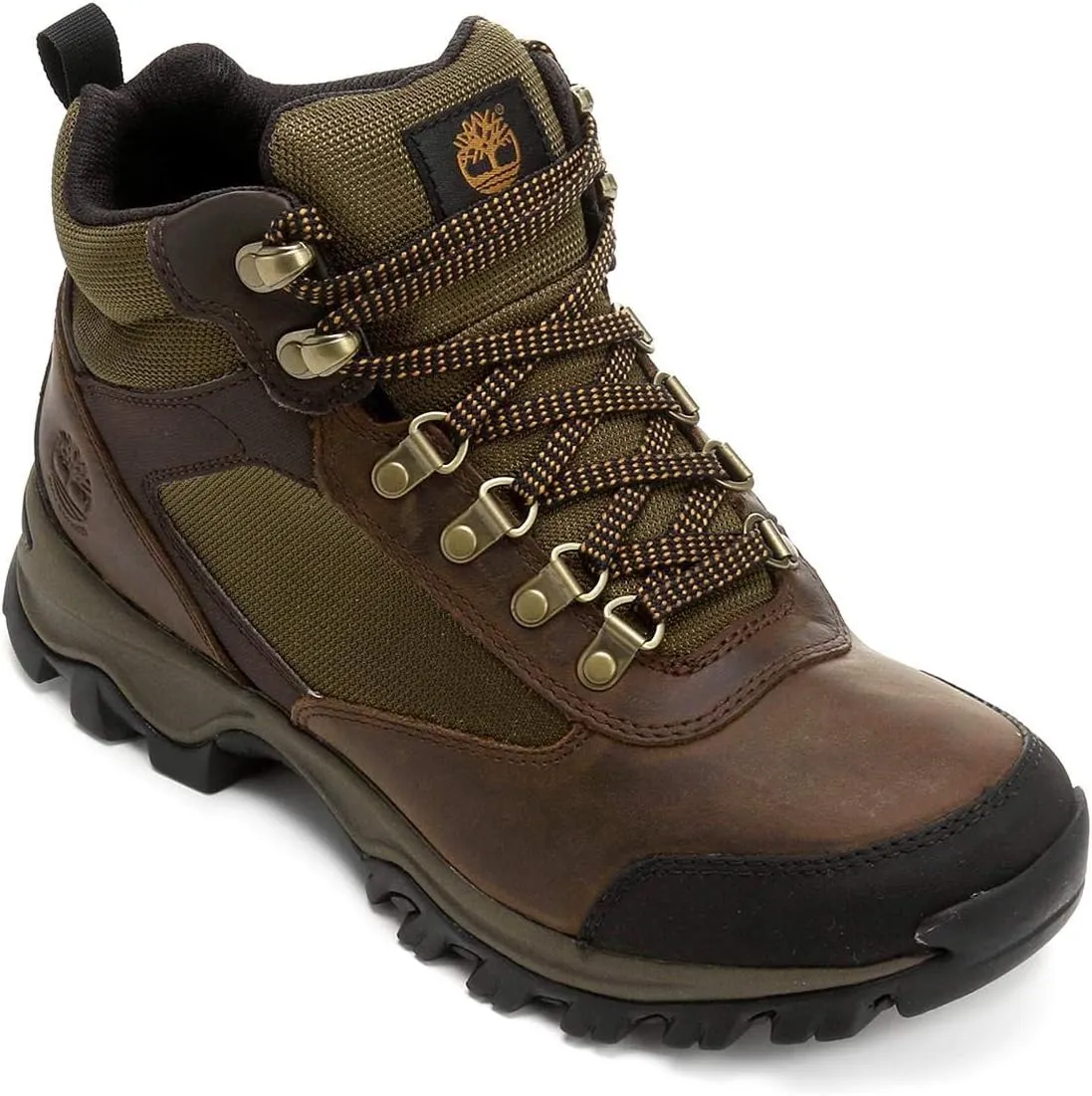 Timberland Men's Keele Ridge Waterproof Hiking Boot,Dark Brown Full Grain,US