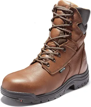 Timberland PRO Men's Titan 8 Inch Alloy Safety Toe Waterproof Industrial Work Boot, Brown, 13 Wide