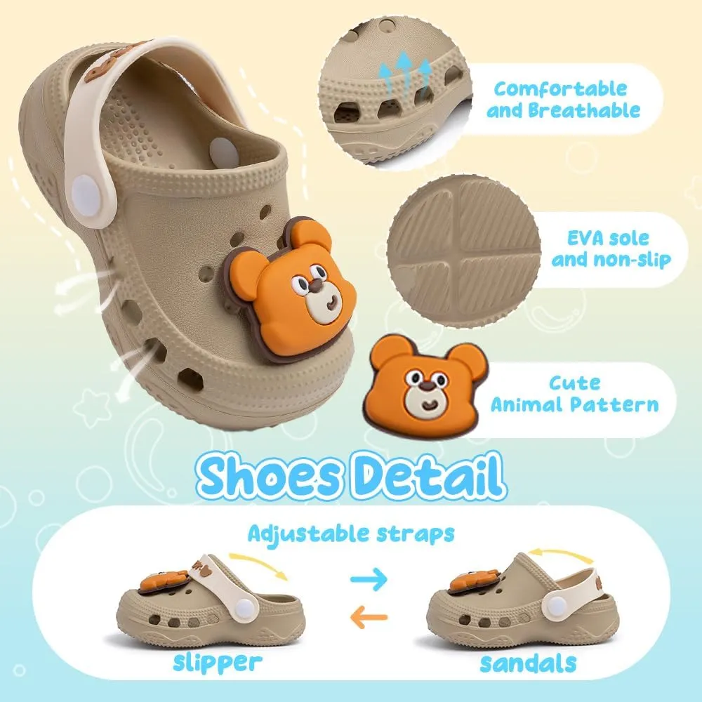 Toddler Kids Boys Girls Cute Garden Water Clogs Slip On Sandals Slides Lightweight Slipper Outdoor Summer Swimming Pool Infant Children Beach Pool Shoes
