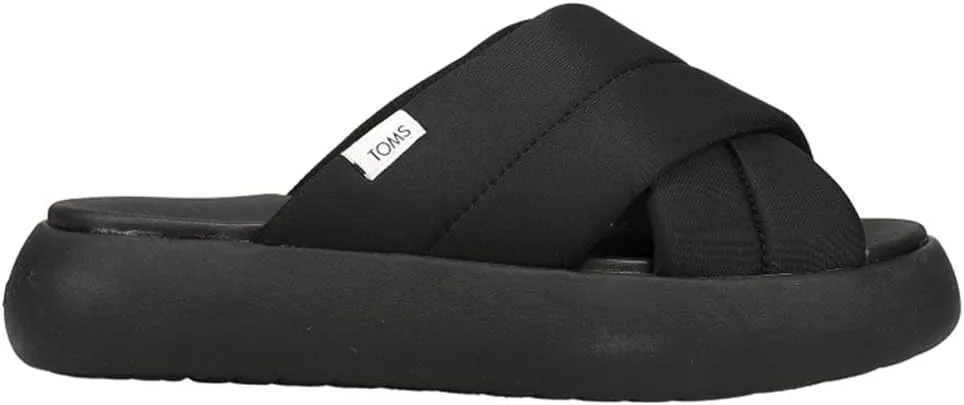 TOMS Alpargata Mallow Crossover Sandal Black/Black 10 B (M)