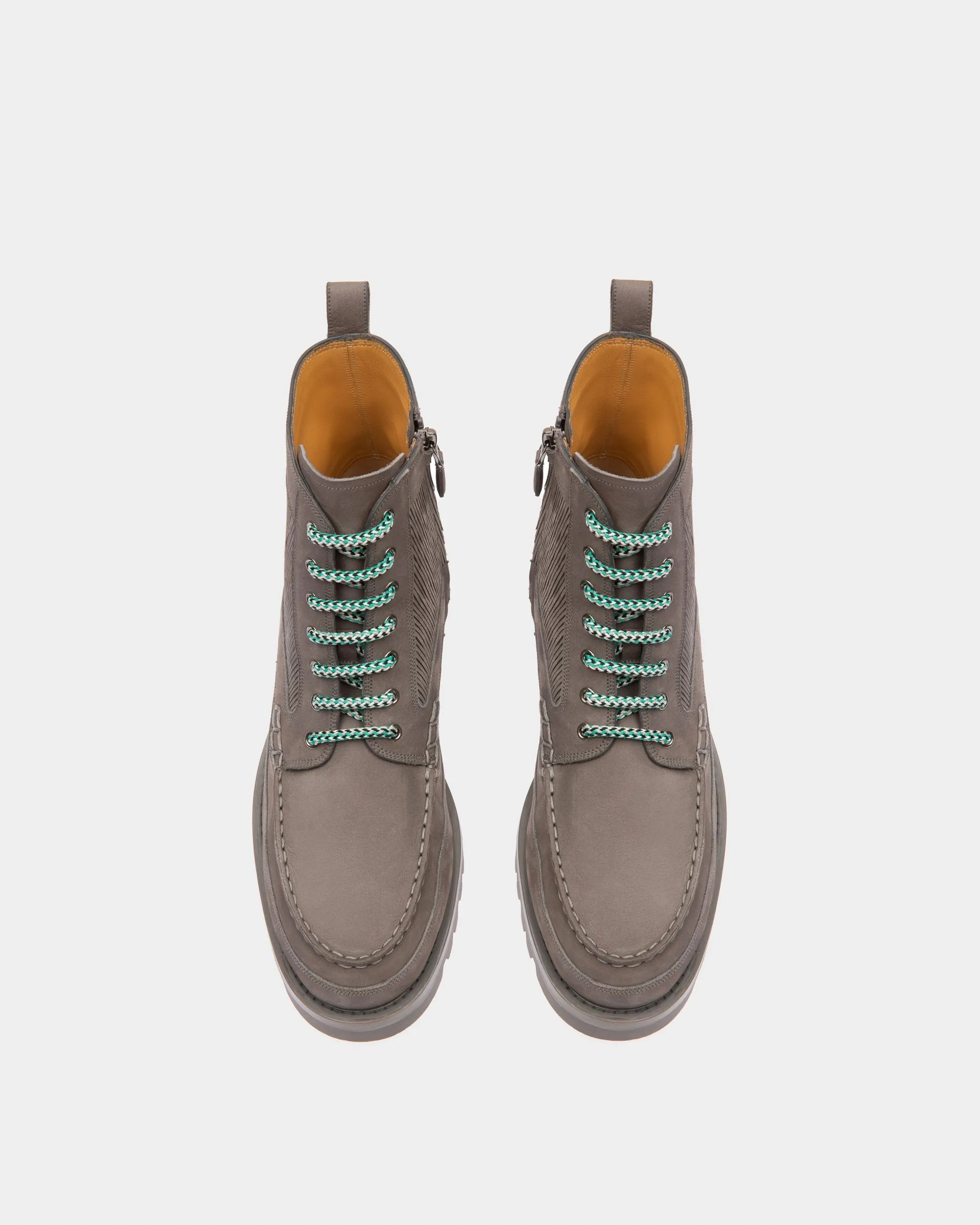 Treldon Leather Boots In Dark Mineral