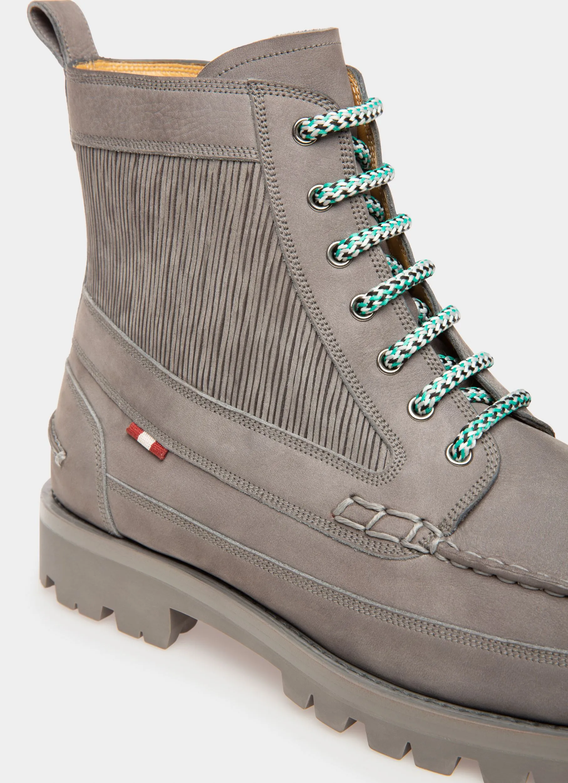 Treldon Leather Boots In Dark Mineral