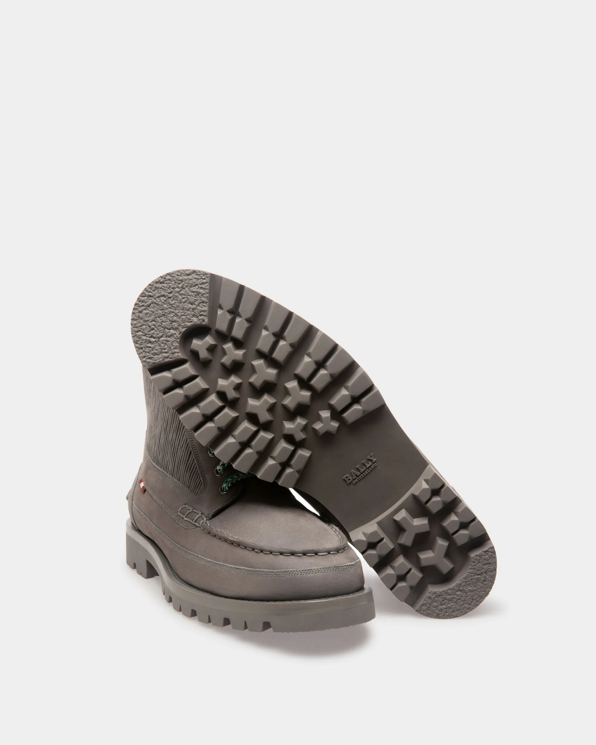 Treldon Leather Boots In Dark Mineral