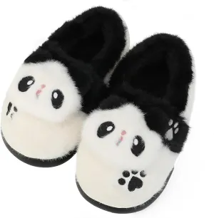 TXJ Sports Toddler Slippers for Girls Boys Soft Plush House Slippers Kids Winter Fuzzy Slipper Indoor Cozy Cute Shoes