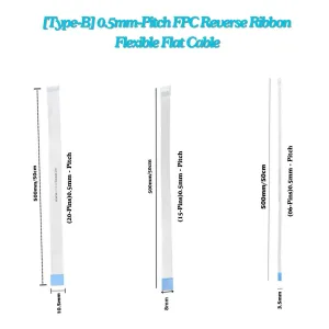 [Type-B] 0.5mm-Pitch FPC Reverse Ribbon Flexible Flat Cable