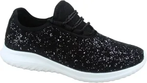 TZ Lotus-08 Women's Comfort Slip On Fashion Color Glitter Walking Runing Flat Heel Sneakers Shoes