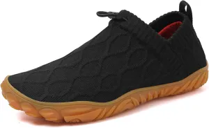UMANPOO Men Hiking Water Shoes Barefoot Running Slip On Sneakers Casual Walking Slippers Gym Sock Flats Loafers Non Slip