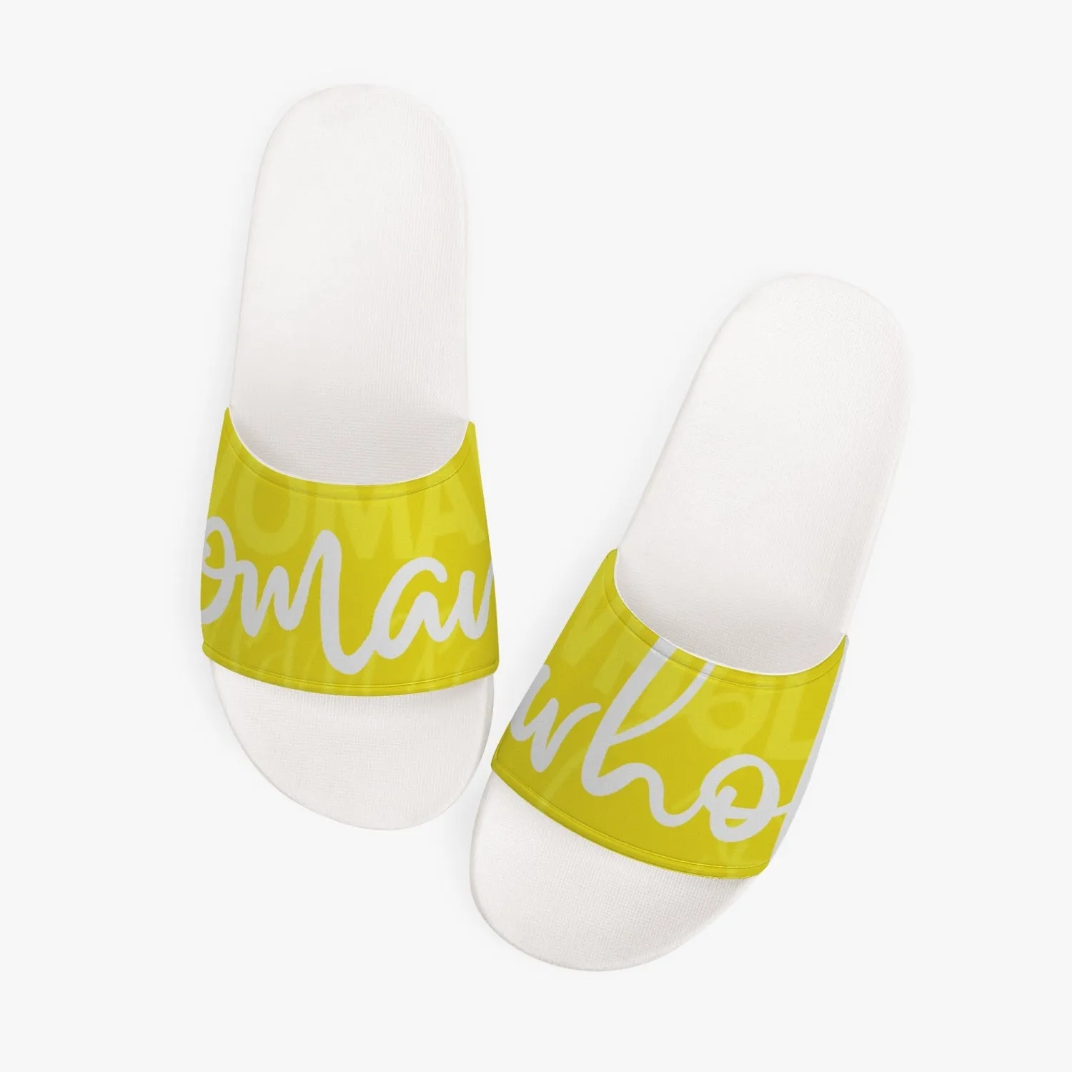 Unisex Yellow Slides