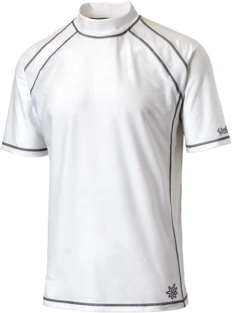UV SKINZ UPF 50  Mens Short Sleeve Active Sun & Swim Shirt