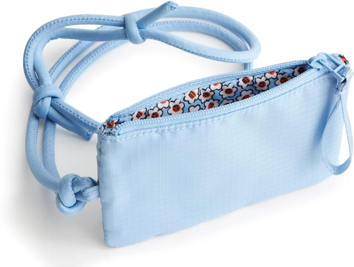 Vera Bradley Ripstop Polyester Zip Card Pouch Lanyard