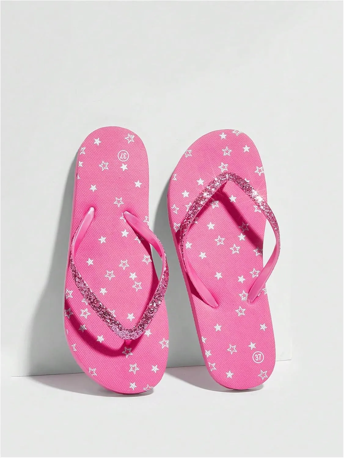 Verdusa Women's T-Strap Thong Flat Sandals Square Toe Slip On Flip Flops