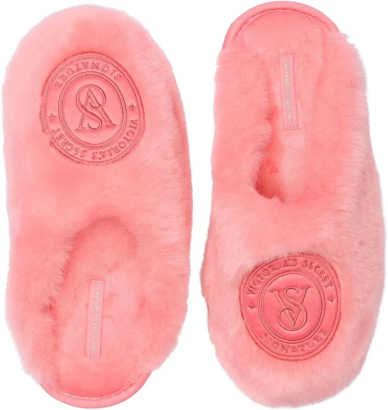 Victoria's Secret Closed Toe Faux Fur Slipper Color Pink New