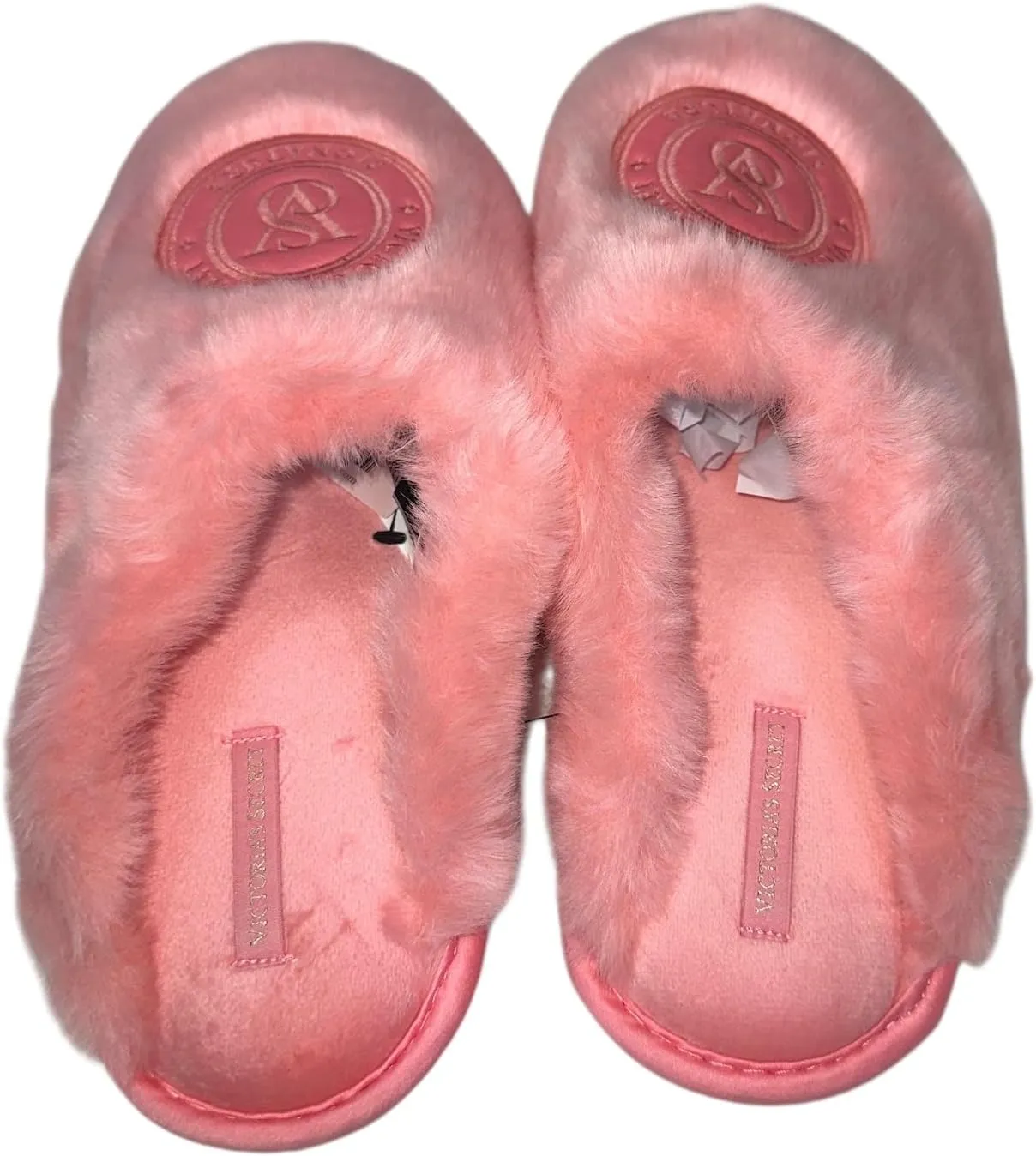 Victoria's Secret Closed Toe Faux Fur Slipper Color Pink New