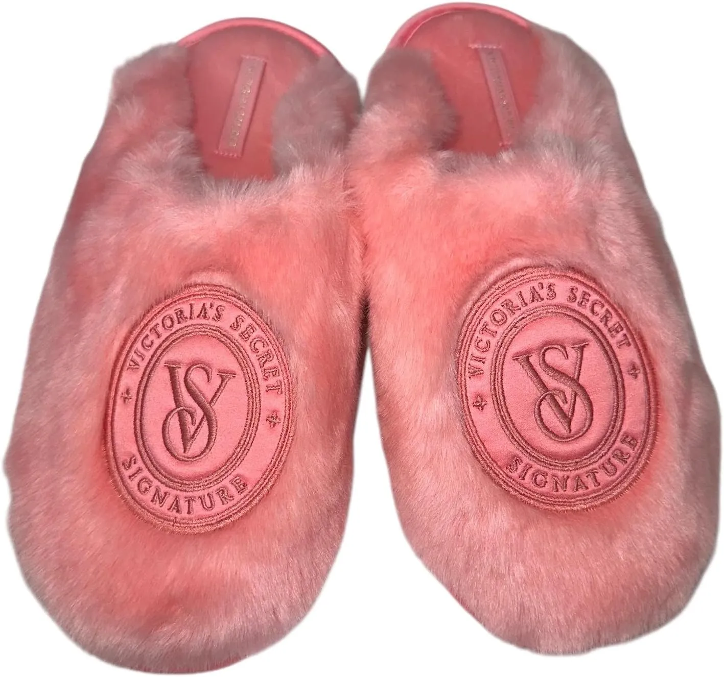 Victoria's Secret Closed Toe Faux Fur Slipper Color Pink New