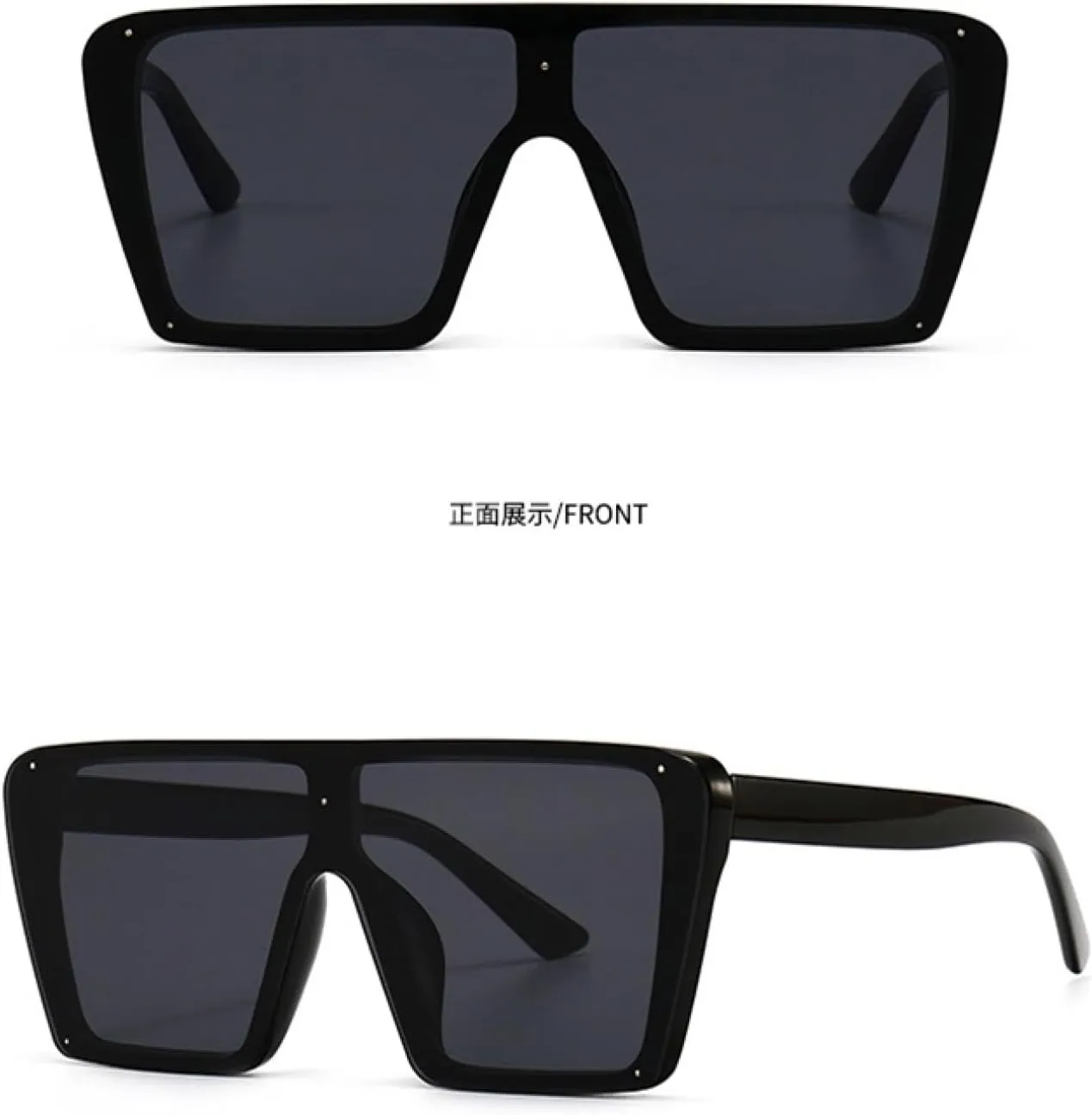 Vintage Modern Flat Top Retro Trend Sunglasses Women Sun Glasses Men Luxury Fashion Eyewear Uv400