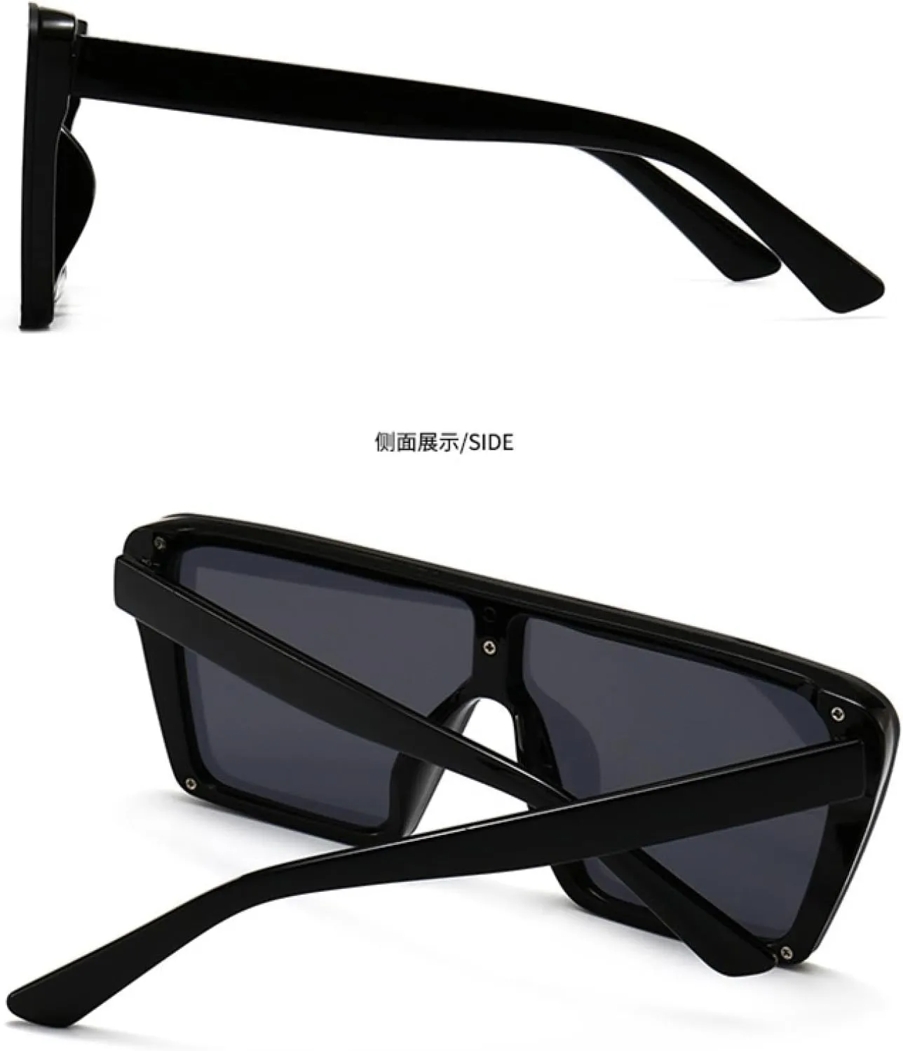 Vintage Modern Flat Top Retro Trend Sunglasses Women Sun Glasses Men Luxury Fashion Eyewear Uv400