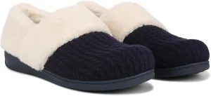 Vionic Endear Women's Cable Knit Faux Fur Trim Comfort Slipper