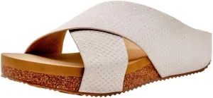 VOLATILE Ablette Wedge Sandals for Women Featuring Slip-on Crisscross Design with EVA Insole and Rubber Outsole