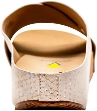 VOLATILE Ablette Wedge Sandals for Women Featuring Slip-on Crisscross Design with EVA Insole and Rubber Outsole