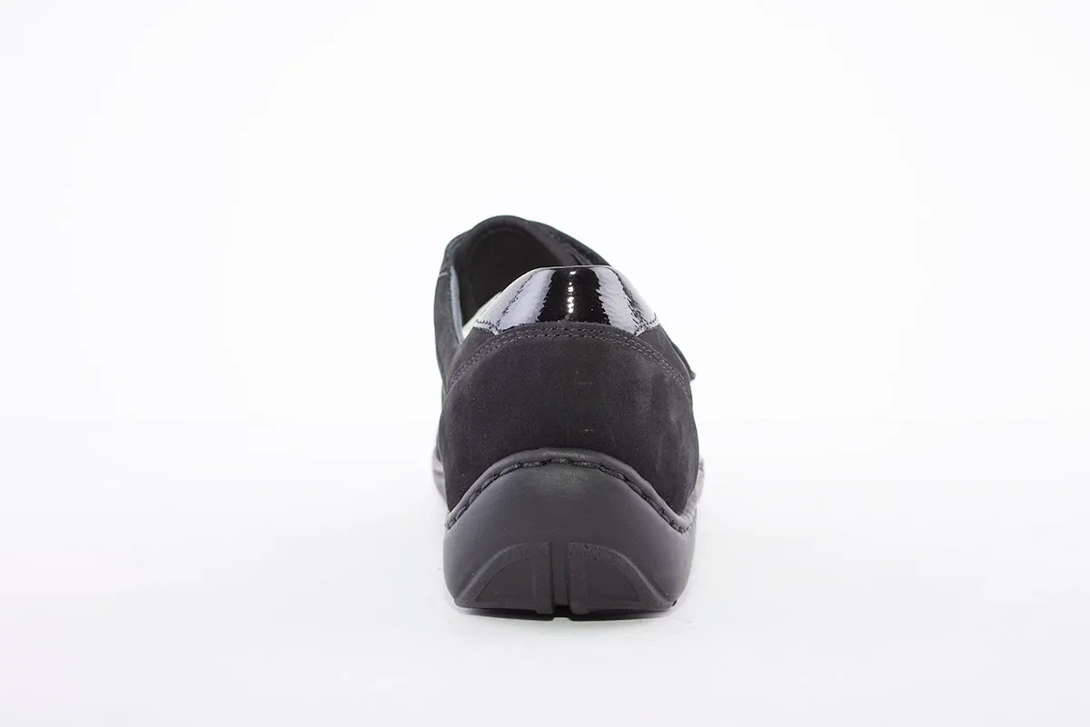 WALDLAUFER - 496H31 HENNI - VELCRO SHOE - BLACK
