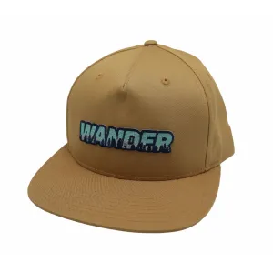 Wander Cotton Twill Richardson Flat Bill (Biscuit)