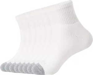WANDER Men's Athletic Ankle Socks 3/8 Pairs Thick Cushion Running Socks for Men&Women Cotton Socks 6-9/9-12/12-15