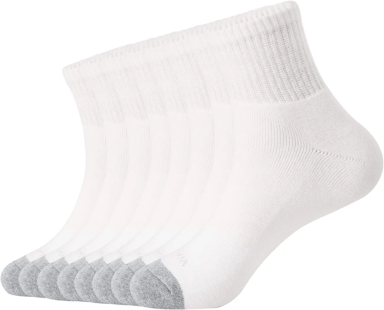 WANDER Men's Athletic Ankle Socks 3/8 Pairs Thick Cushion Running Socks for Men&Women Cotton Socks 6-9/9-12/12-15