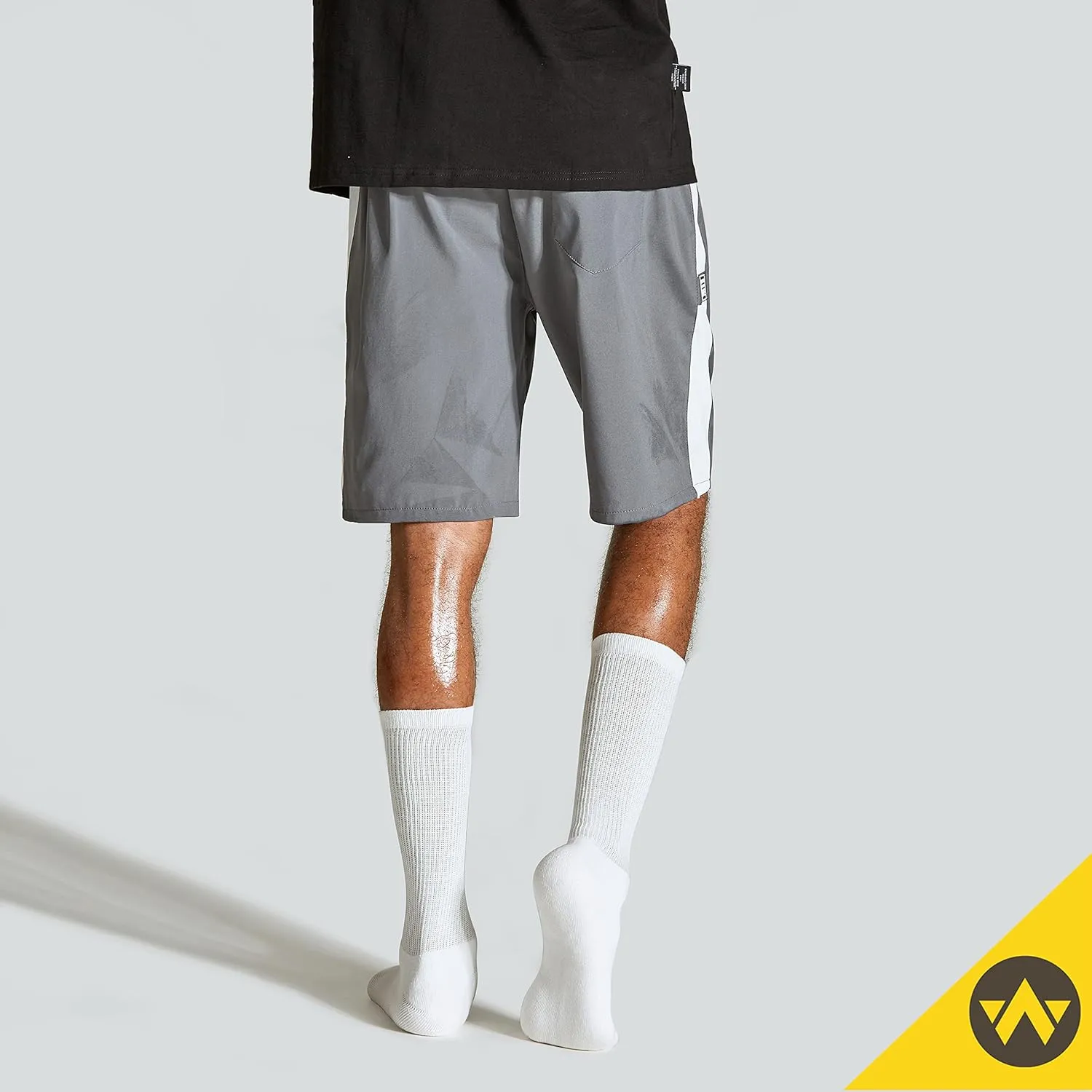 WANDER Men's Cushion Crew Socks 3-6 Pairs Athletic Running 6-8/8-13/12-15 Socks Men Cotton Sport Wicking Work