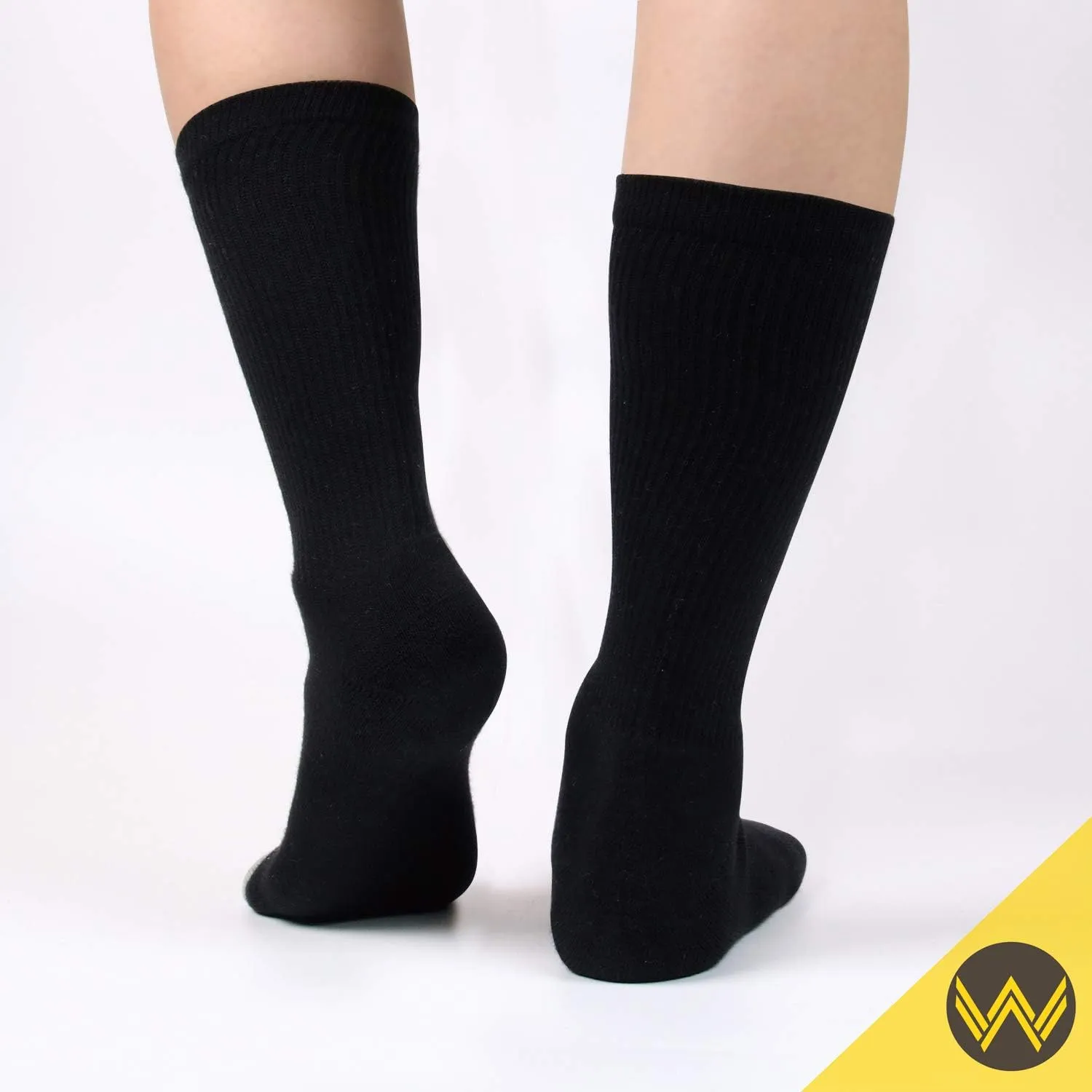 WANDER Women's Athletic Crew Socks 8 Pairs Cushion Running Socks for Women Sport Wicking Cotton Socks 7-10/10-14