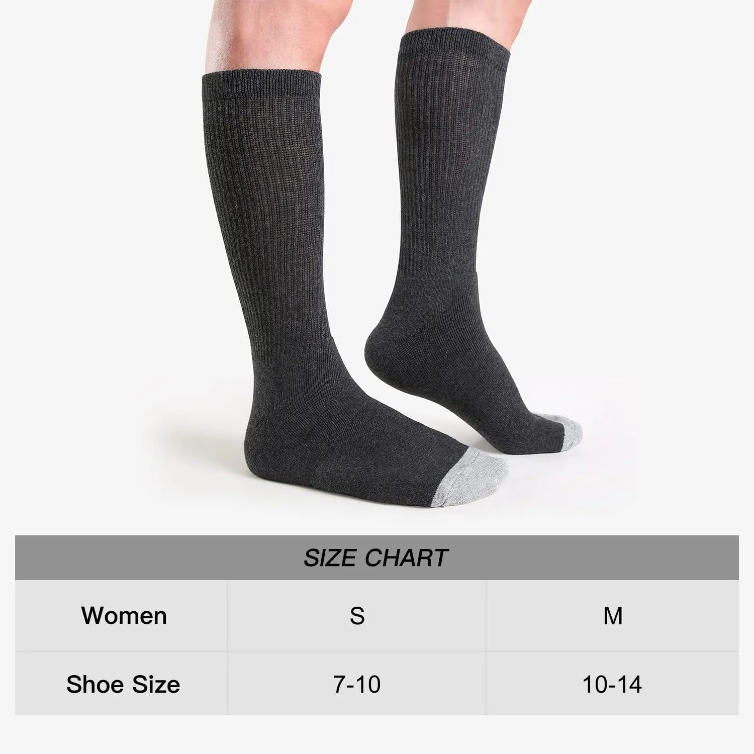WANDER Women's Athletic Crew Socks 8 Pairs Cushion Running Socks for Women Sport Wicking Cotton Socks 7-10/10-14