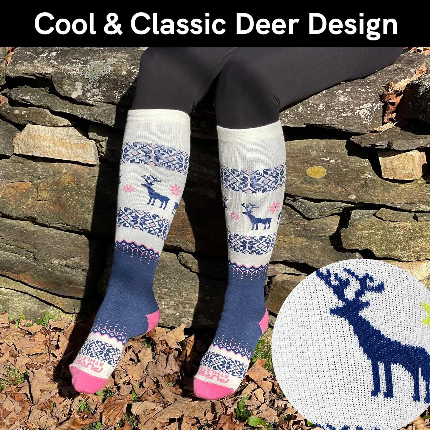 Warm Wool Ski Socks Winter – Women Skiing Merino Snowboard Pack Men
