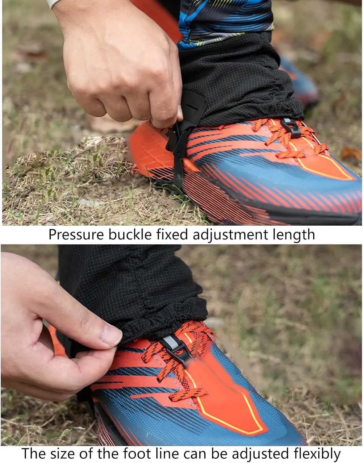 Waterproofs Outdoor Gaiters Low Trail Gaiters Protective Sand Prevention For Triathlons Hiking Climbing