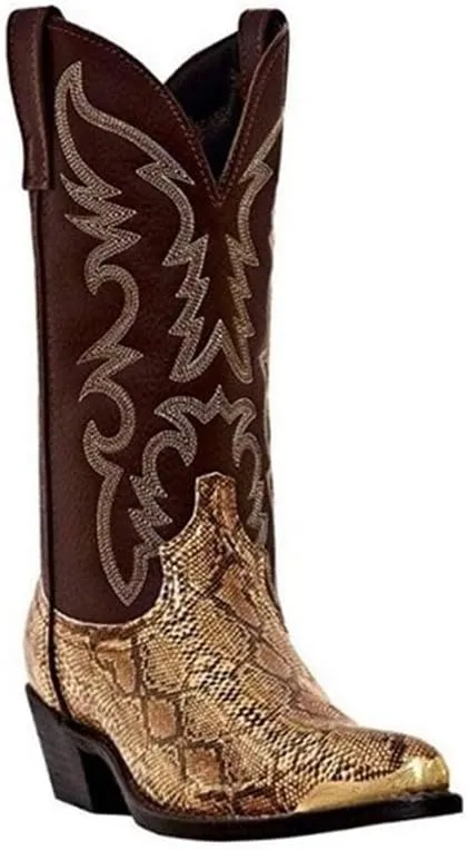 Western Boots Lightweight Pointed Retro And Comfortable Cowboy Boots For Men Embroidered Traditional Country Boot