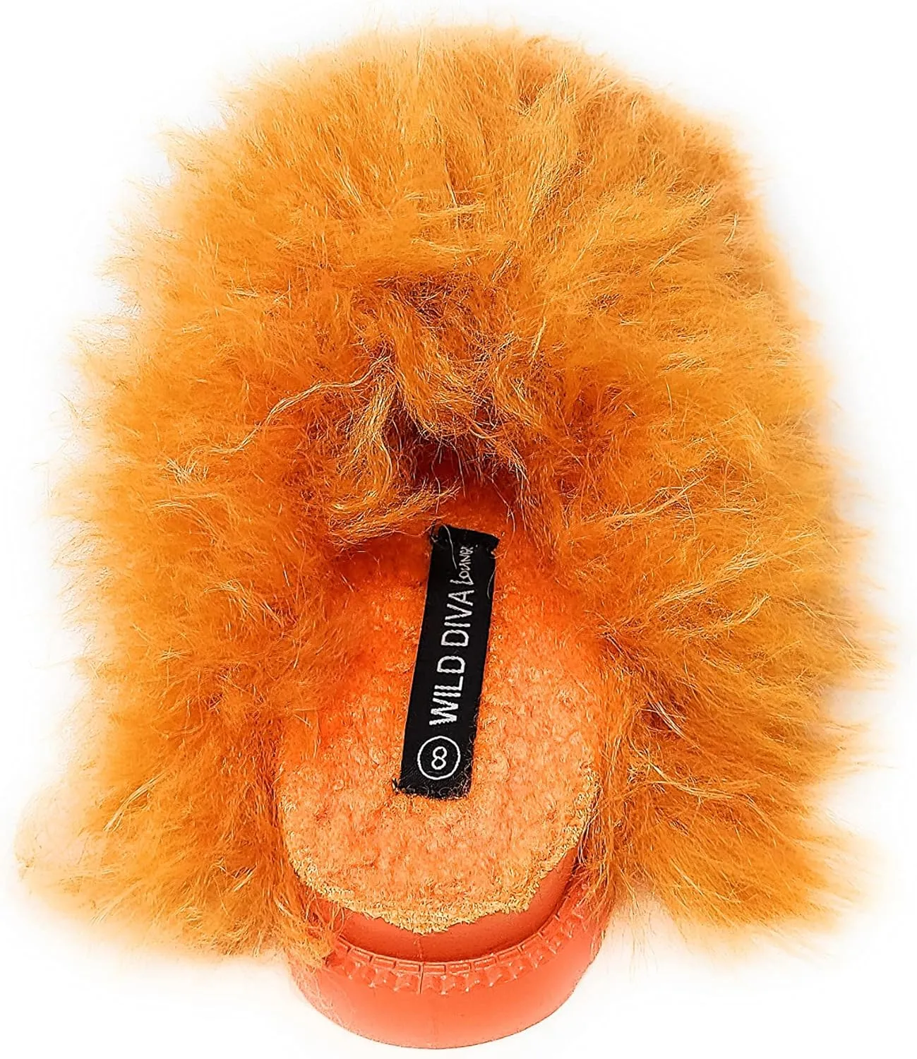 Wild Diva Women's Fluffy Faux Fur Slip On Flat Sandal Furry Fuzzy Slippers Gata-01