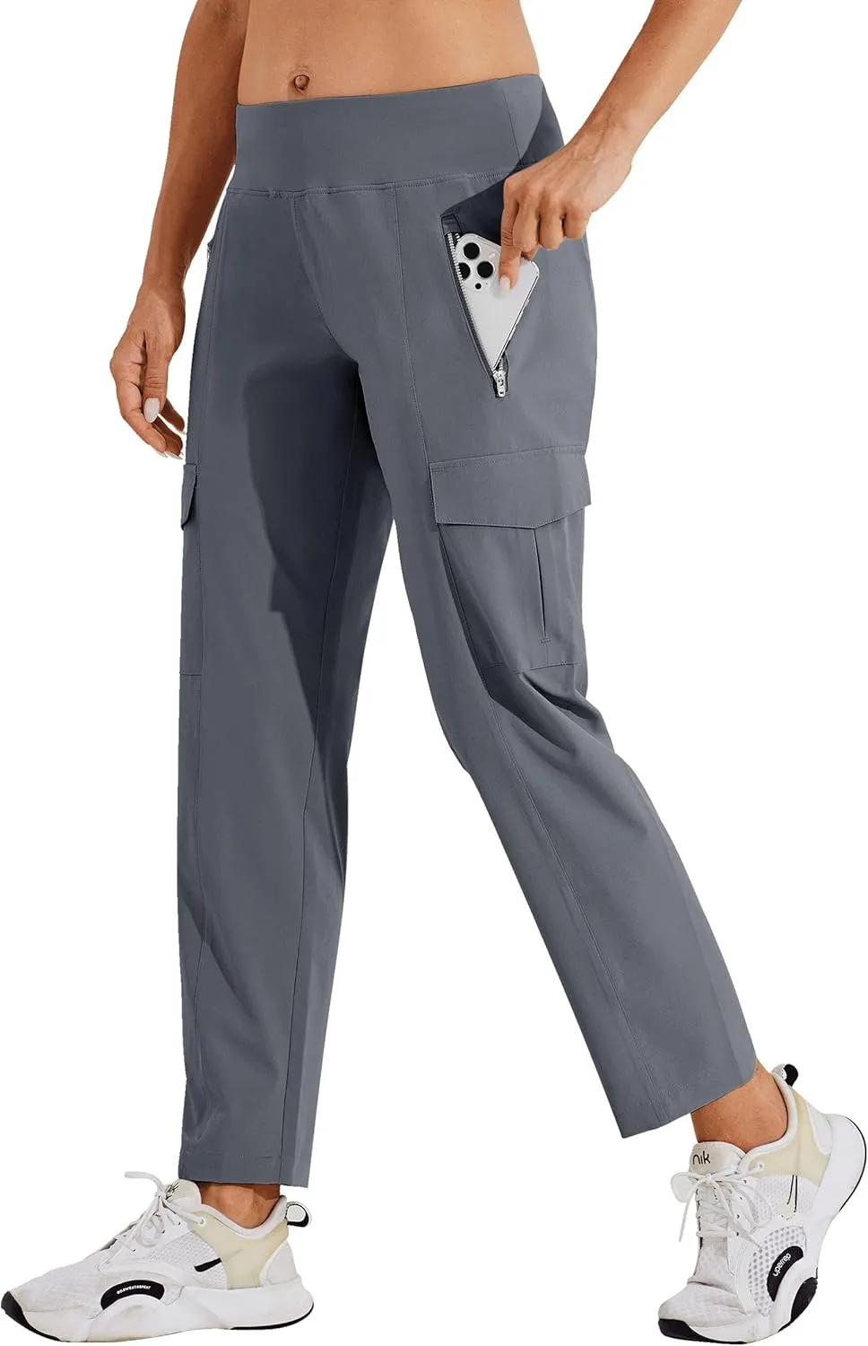 Willit Women's Golf Pants Athletic Quick Dry Pants Lightweight Cargo Travel Pants with Pockets Water Resistant