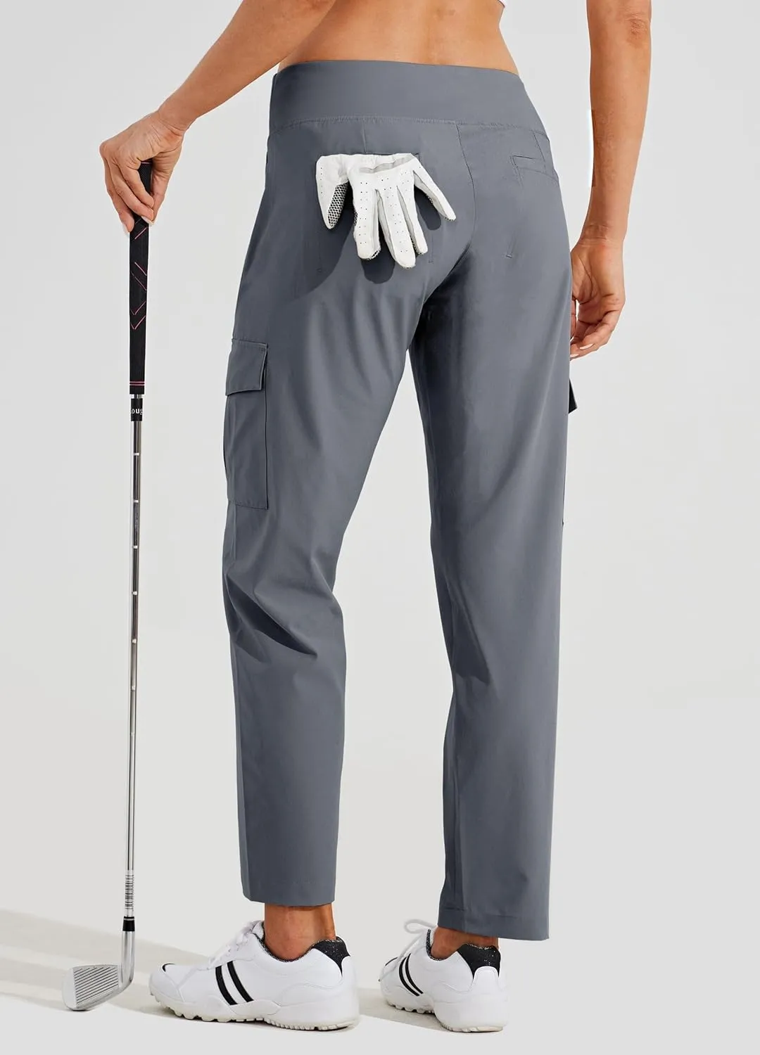 Willit Women's Golf Pants Athletic Quick Dry Pants Lightweight Cargo Travel Pants with Pockets Water Resistant