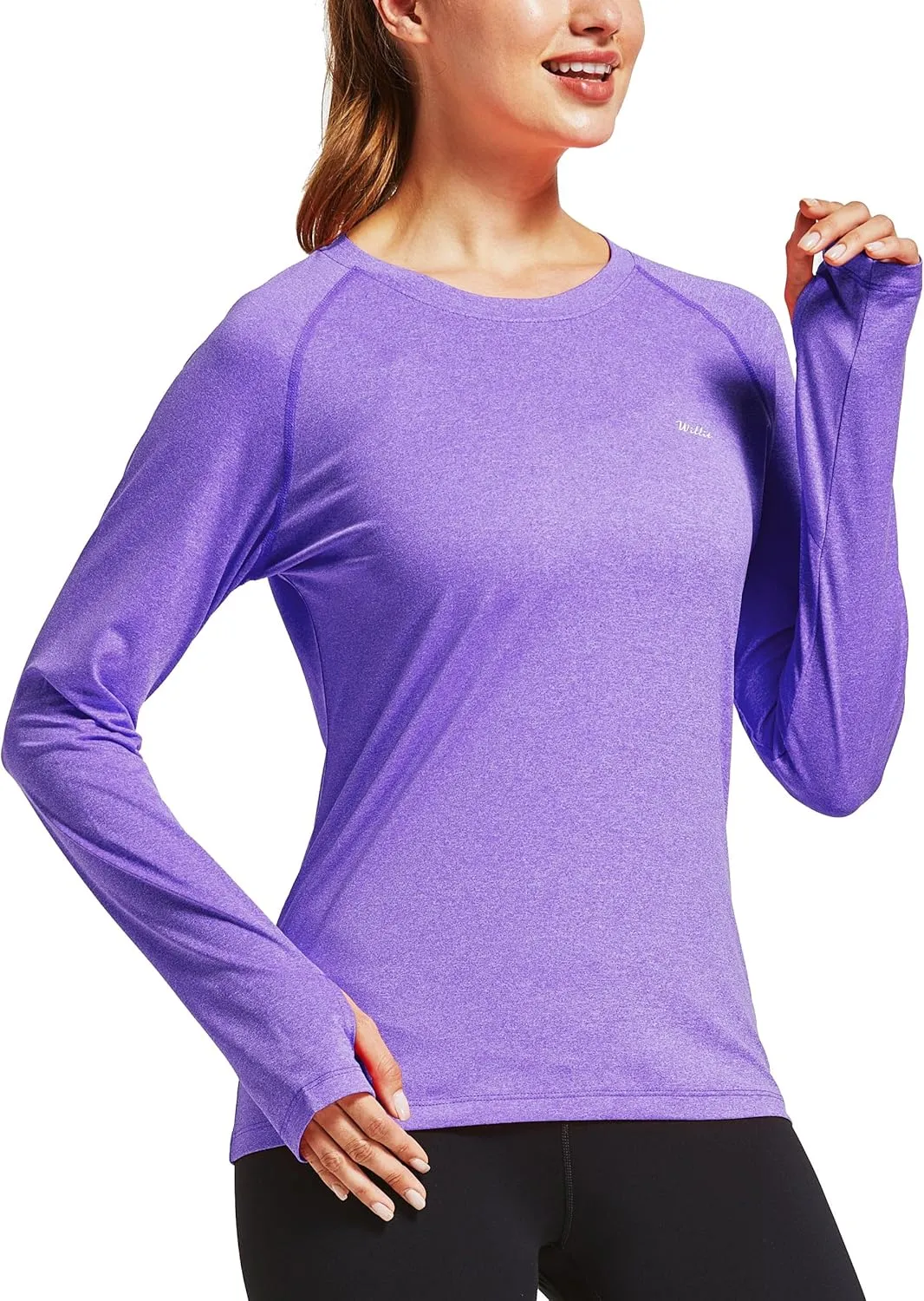 Willit Women's UPF 50  Sun Protection Shirt Long Sleeve SPF UV Shirt Rash Guard Swim Hiking Fishing Tops Lightweight