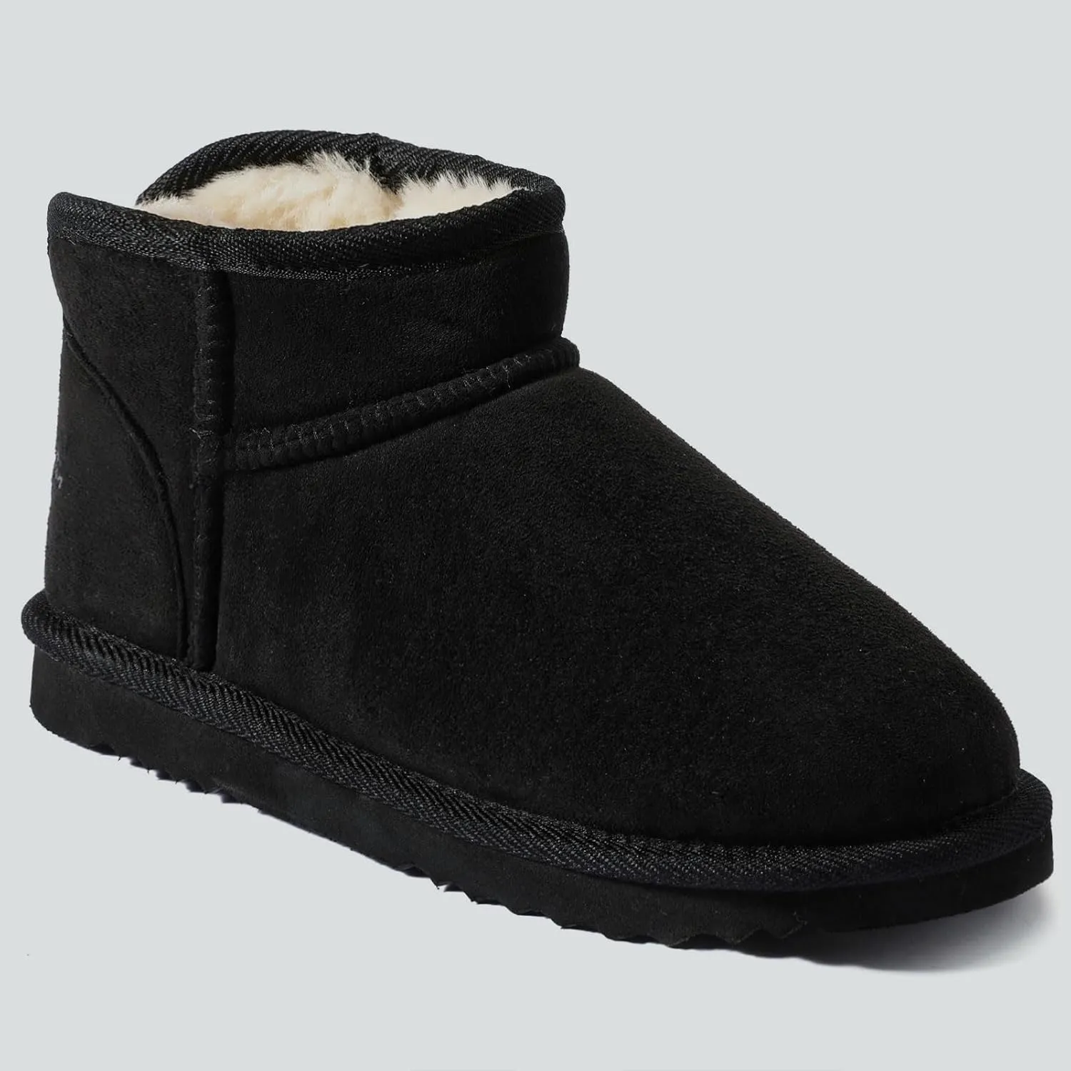 Wishcotton Women's Cozy Short Bootie Slippers, Winter Warm Hard Bottom House Shoes with Fuzzy Lining for Indoor Outdoor