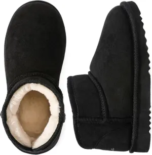 Wishcotton Women's Cozy Short Bootie Slippers, Winter Warm Hard Bottom House Shoes with Fuzzy Lining for Indoor Outdoor