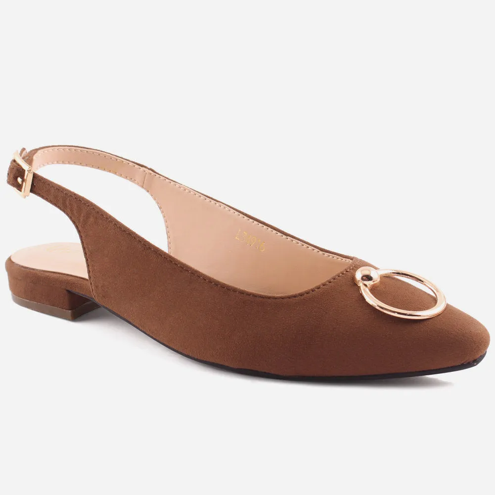 WOMEN "EMILY" LIGHTWEIGHT POINTED TOE FLAT SANDALS