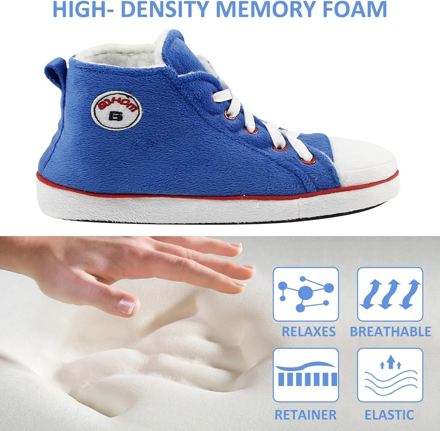 Women Warm Indoor Slipper Boots Women's Winter Anti-Slip Ankle Booties Slip On Fur Lined House Shoe